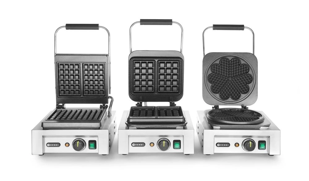 Vaffeljern Liège 230V 1500W 212103 by Hendi color Sort