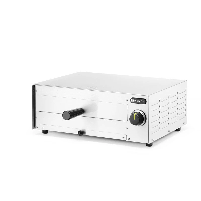 Pizzaovn rustfrit stål 480x420x195 mm 230V 1450W 220306 by Hendi color Sort