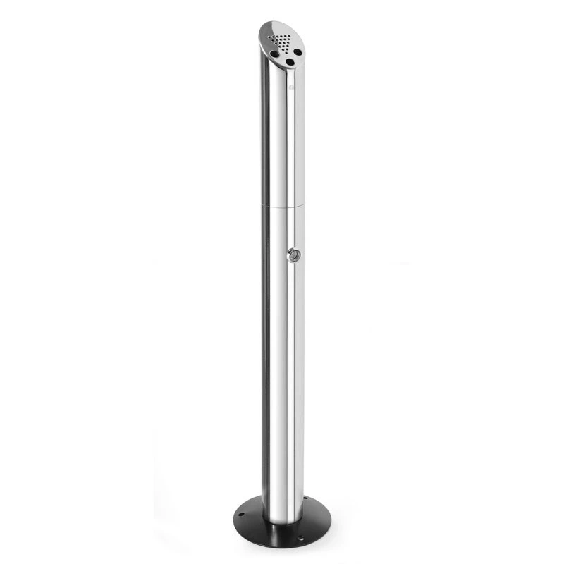 Stående askebægerstolpe rustfrit stål 170x920 mm 440223 by Hendi color Sort