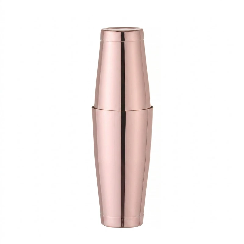 Tin-on-tin Boston shaker 0,6 - 0,8 l rustfrit stål kobberlook 593318 by Hendi color Sort