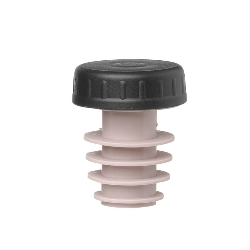 6 stk. Flaskestopper rillet kork med låg 595565 by Hendi color Sort