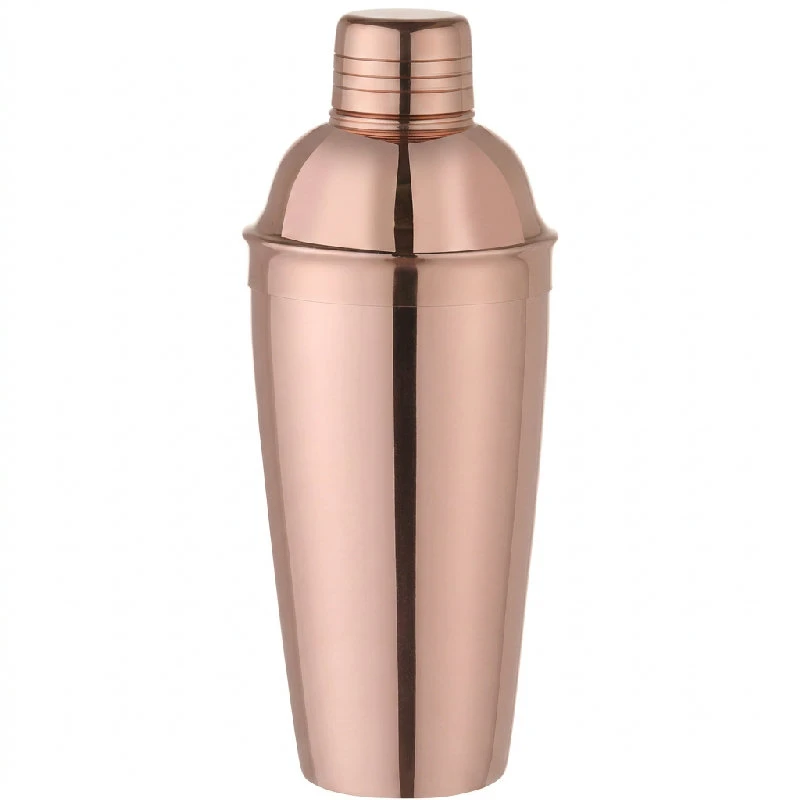Cobbler shaker 3-delt 0,75 l rustfrit stål kobberlook 596425 by Hendi color Sort