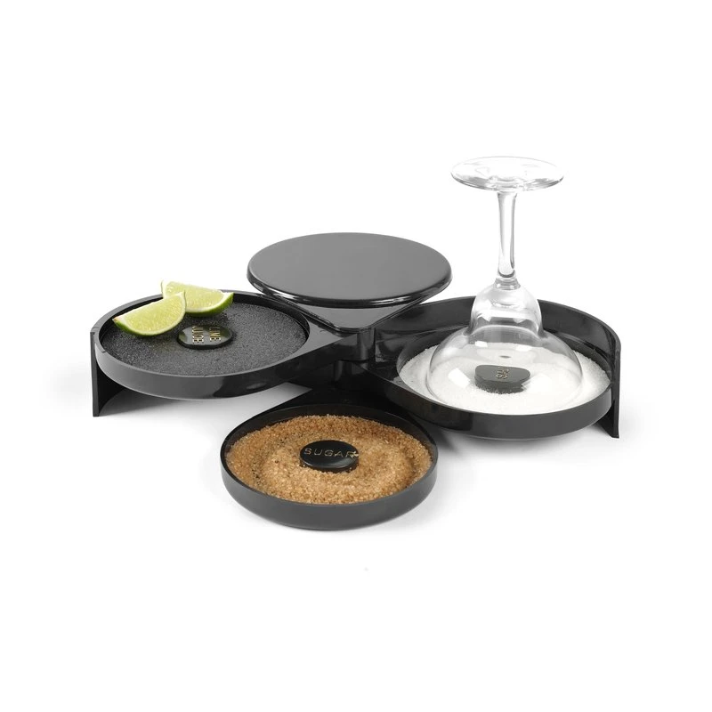 Glasrimmer 3-lags ABS 200x160x75 mm 596777 by Hendi color Sort