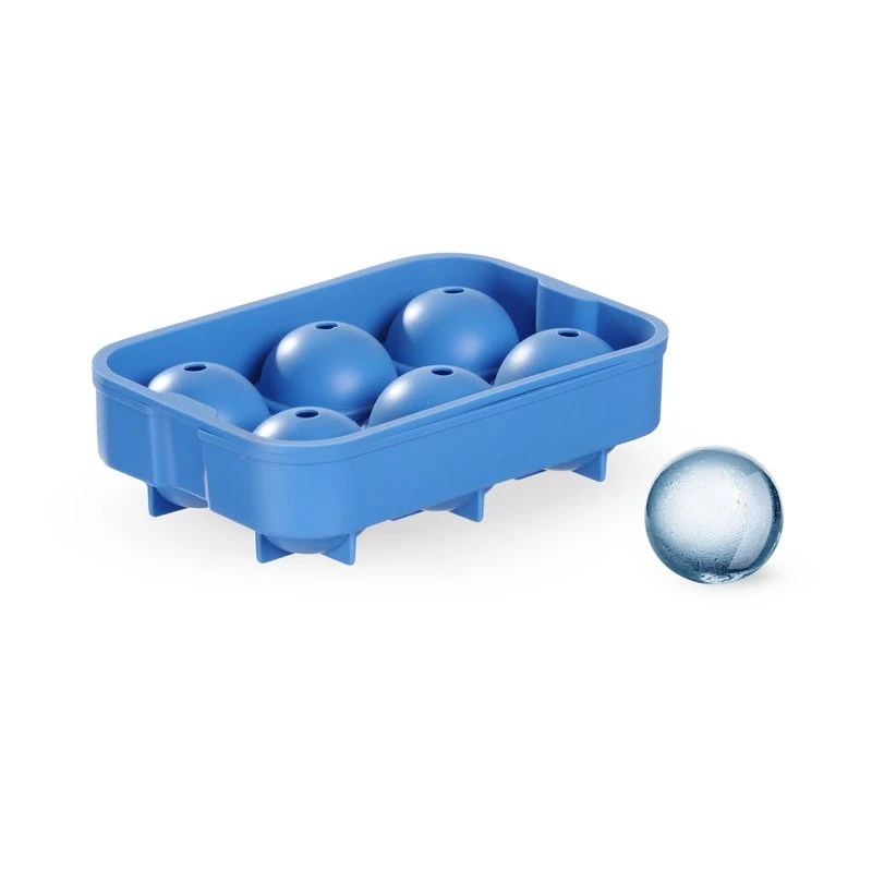 Isterningebakke kugleformet 6 stk. silikone 679029 by Hendi color Sort