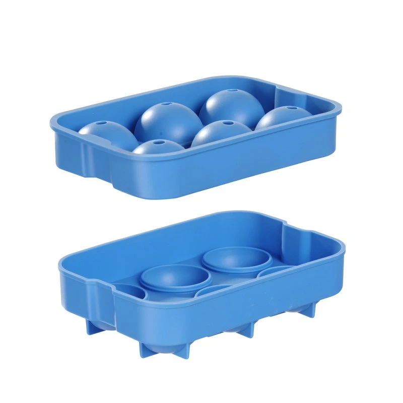Isterningebakke kugleformet 6 stk. silikone 679029 by Hendi color Sort