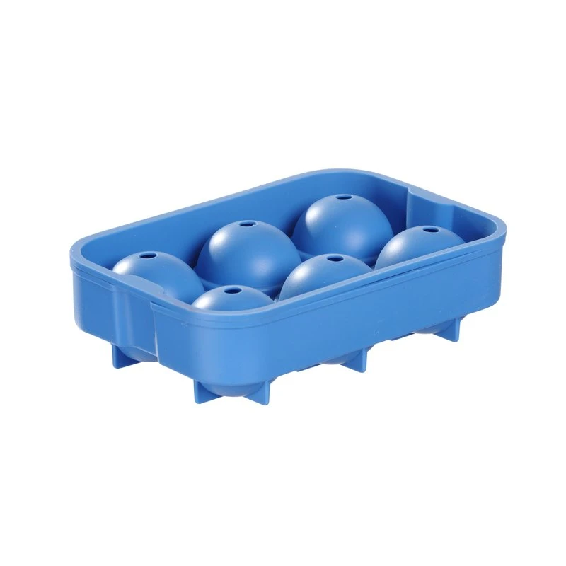 Isterningebakke kugleformet 6 stk. silikone 679029 by Hendi color Sort