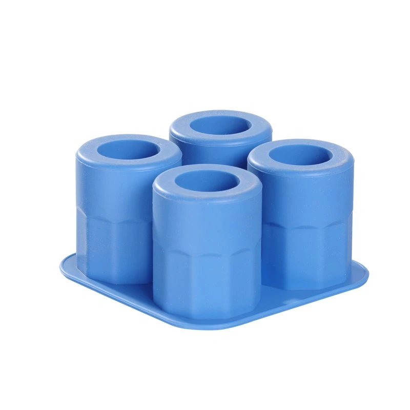 Isterningebakke til 4 is-shotglas i silikone 679067 by Hendi color Sort
