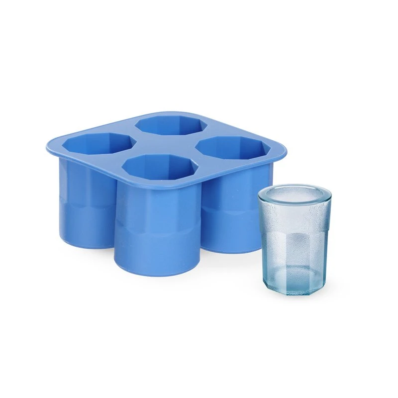 Isterningebakke til 4 is-shotglas i silikone 679067 by Hendi color Sort