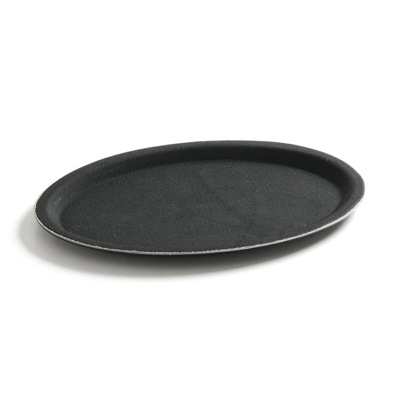 Serveringsbakke oval skridsikker 210x290 mm FRP 508732 by Hendi color Sort