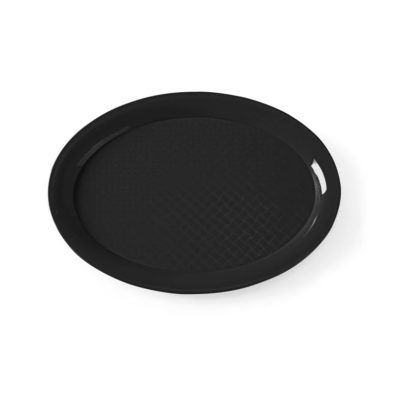 Fastfoodbakke polypropylen sort oval 265x195 mm 878552 by Hendi color Sort