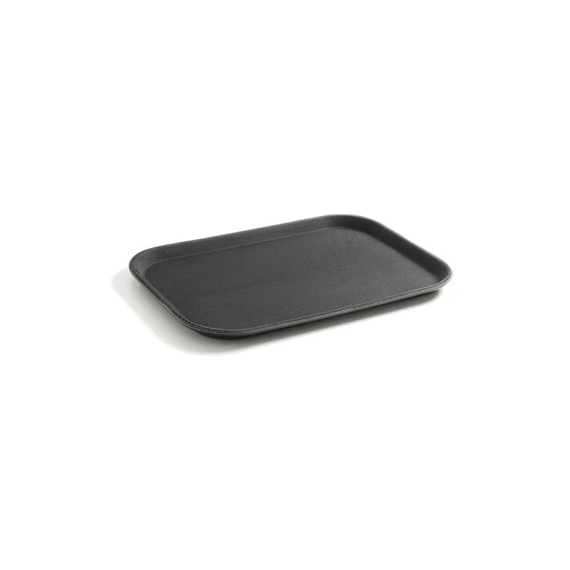 Serveringsbakke rektangulær sort 530x325 mm skridsikker PP 878101 by Hendi color Sort