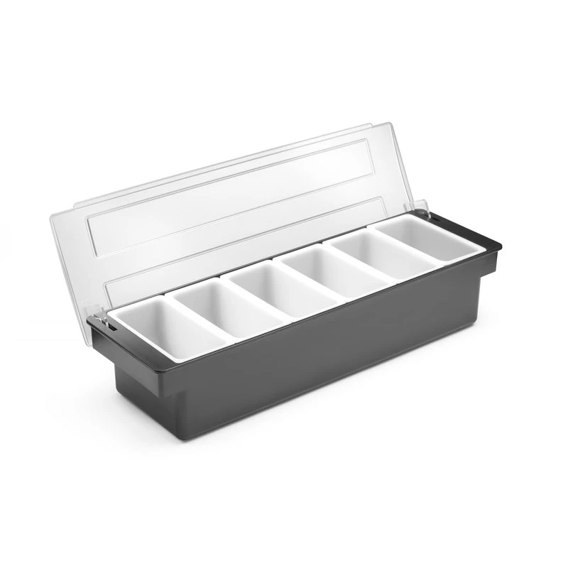 Garnitureholder med 6 beholdere 552032 by Hendi color Sort
