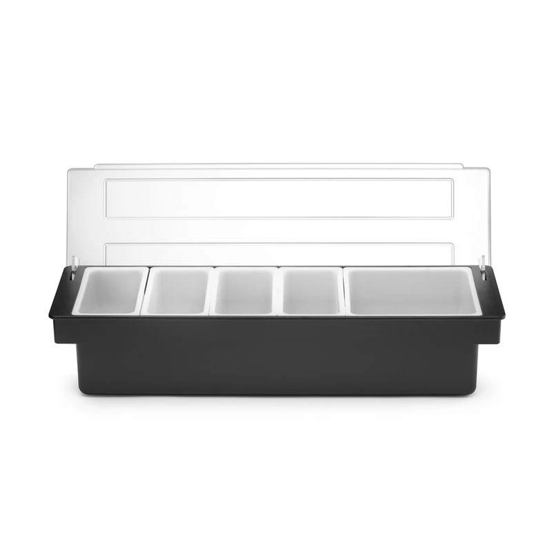 Garnitureholder 5 rum sort ABS 552131 by Hendi color Sort