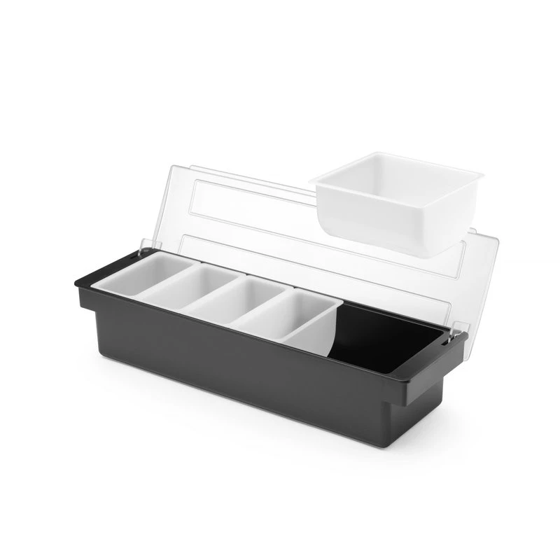 Garnitureholder 5 rum sort ABS 552131 by Hendi color Sort