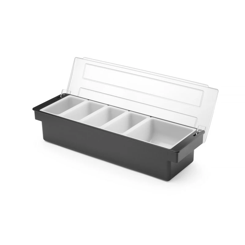Garnitureholder 5 rum sort ABS 552131 by Hendi color Sort
