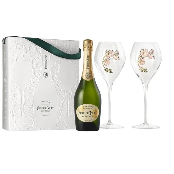 Perrier-Jouët Grand Brut Gaveæske M. 2 glas PerrierJouetGB by PERRIERJOU color Sort