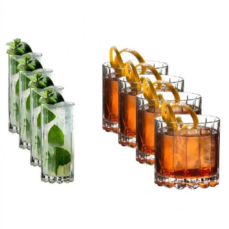Riedel Drink Specific - Rocks & Highball Set - 8 glas 986426 by Riedel color Klar