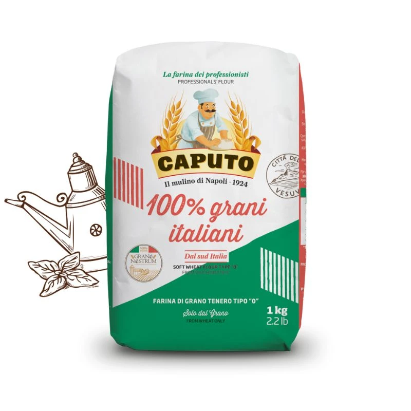 Caputo Farina 100% Italiani Pizzamel 1 kg 11429 by Caputo color Sort