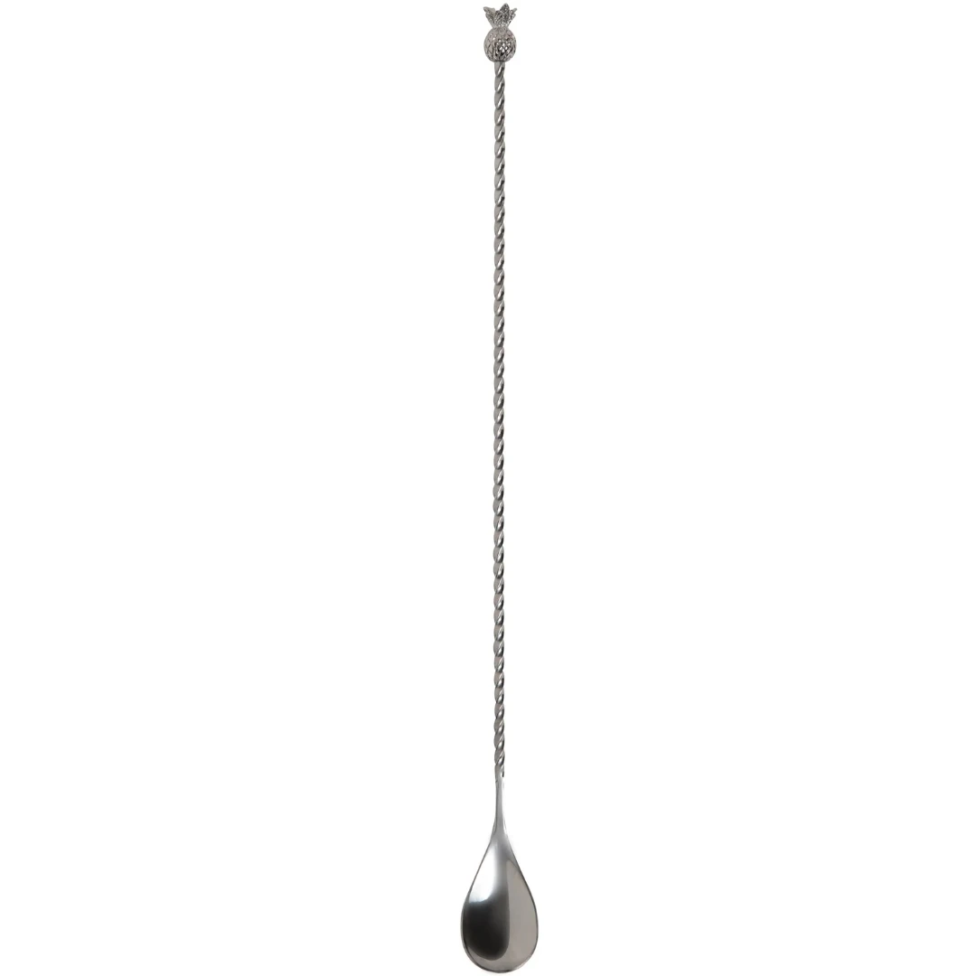 Barprofessional Barspoon Ananas 33 cm - Sølv BSPS033 by Barprofessional color Sort