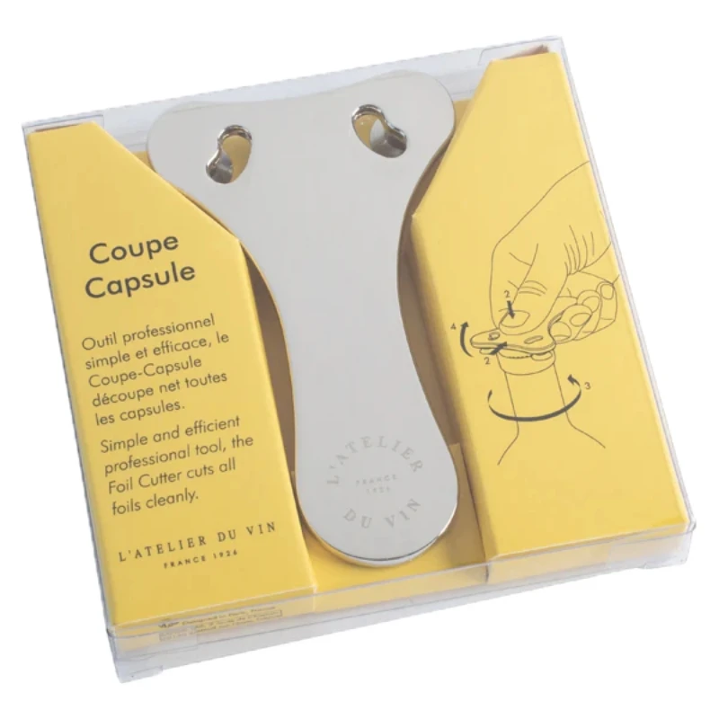 L'Atelier du Vin Coupe-capsule métal chromé - Folieskærer 95284 by L'Atelier du Vin color Sort