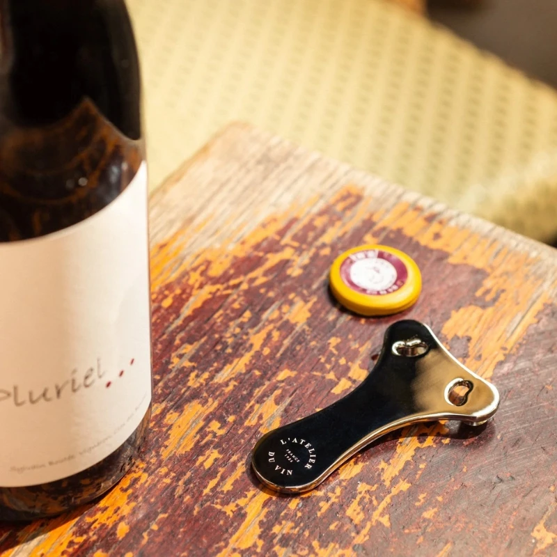L'Atelier du Vin Coupe-capsule métal chromé - Folieskærer 95284 by L'Atelier du Vin color Sort