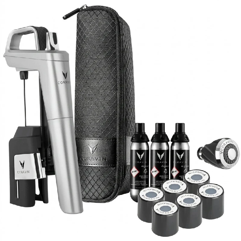 Coravin® Timeless Six+ Vinpreserver system – Sølvgrå 112331 by Coravin color Sølvgrå