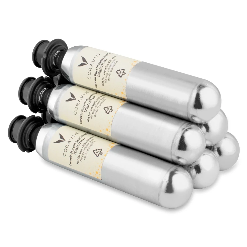 Coravin® Pure™ CO₂-kapsler til mousserende vin – 6 stk. 412030 by Coravin color Sort