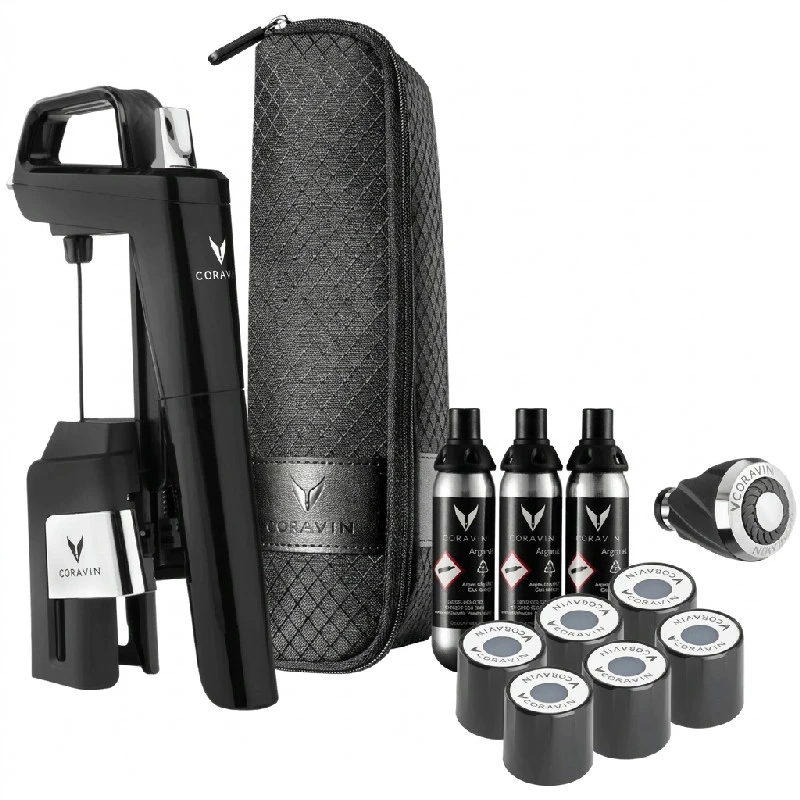 Coravin Timeless Six+ Vinpreserver system – Klaversort 112326 by Coravin color Piano Sort