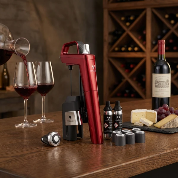Coravin® Timeless Six+ Vinpreserver system – Rød 112336 by Coravin color Rød