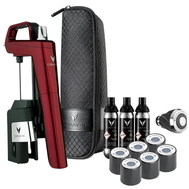 Coravin® Timeless Six+ Vinpreserver system – Rød 112336 by Coravin color Rød