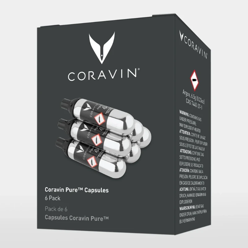Coravin® Pure™ Argon-kapsler – 6 stk. 410006 by Coravin color Sort