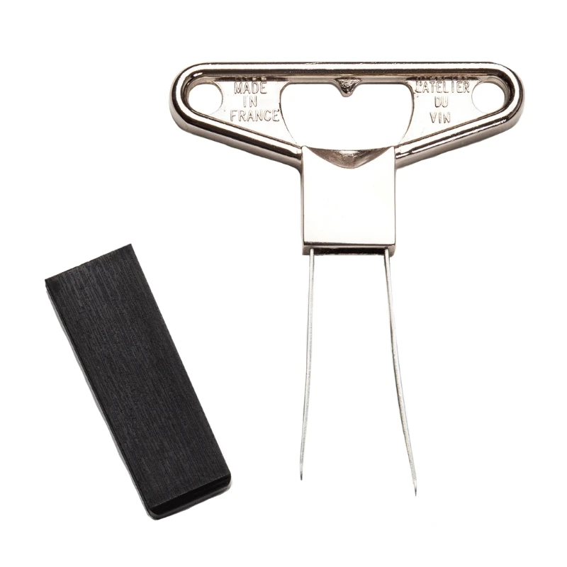 Bilame dobbeltbladet proptrækker - krom 95235 by L'Atelier du Vin color Sort