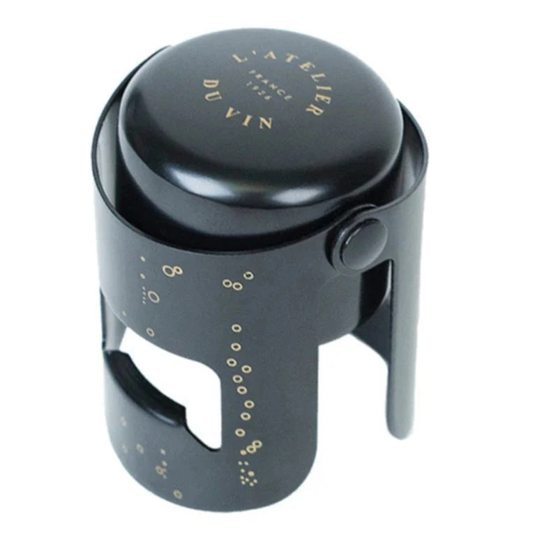 Bouchon Gard'Bulles Métal - boblestopper 95681 by L'Atelier du Vin color Sort