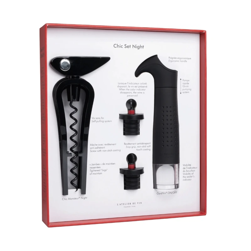 Chic Monsieur® Night vinsæt 95720 by L'Atelier du Vin color Sort