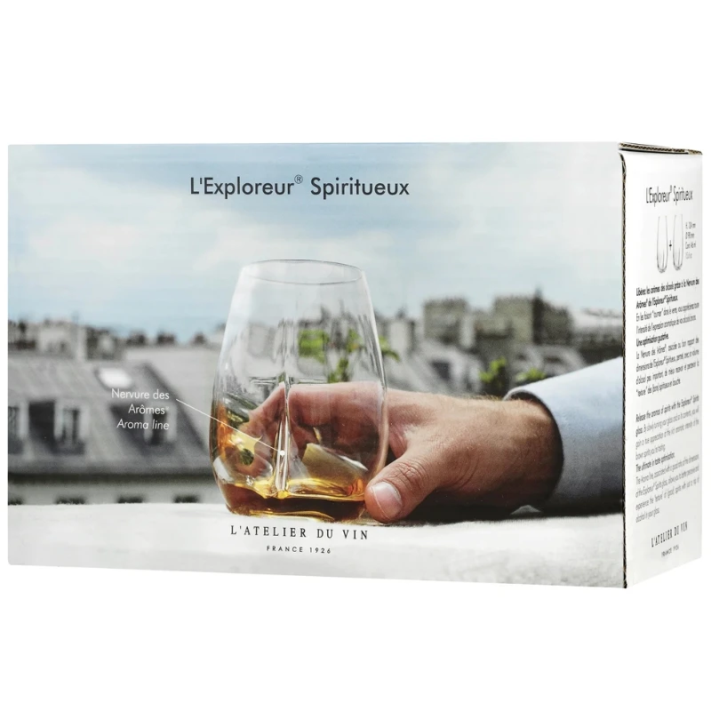 L'Exploreur Spiritueux glas - 2 stk 95649 by L'Atelier du Vin color Sort