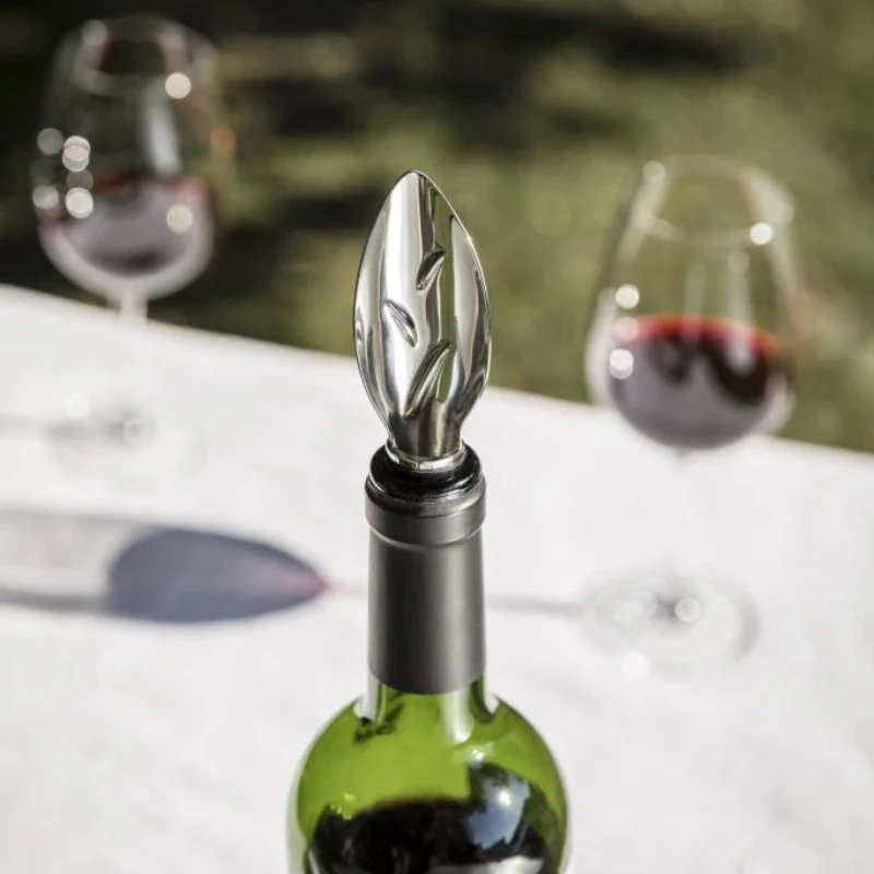 Verseur-feuille Leaf pourer - vinskænker 95636 by L'Atelier du Vin color Sort
