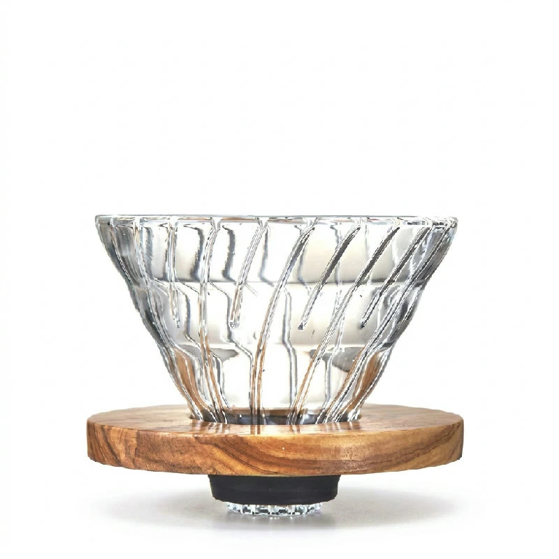 V60 Glas 02 Dripper - Oliventræ VDG-02-OV by Hario color Sort