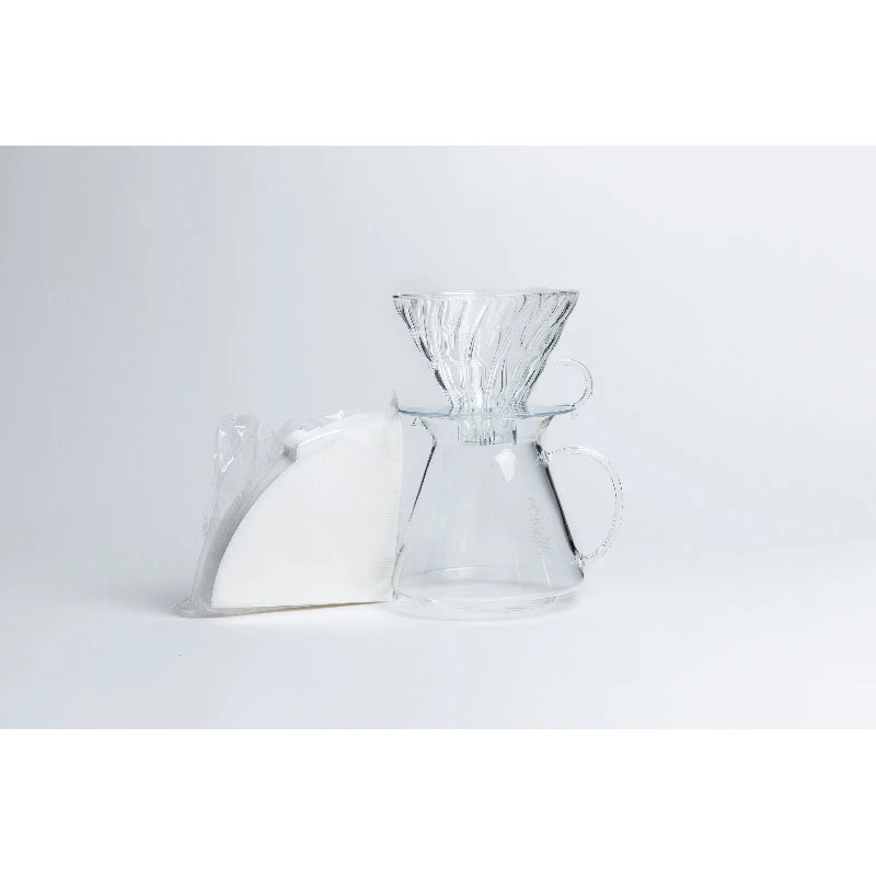 V60 Glas 02 Dripper & Server Sæt S-VGBK-02-T by Hario color Sort
