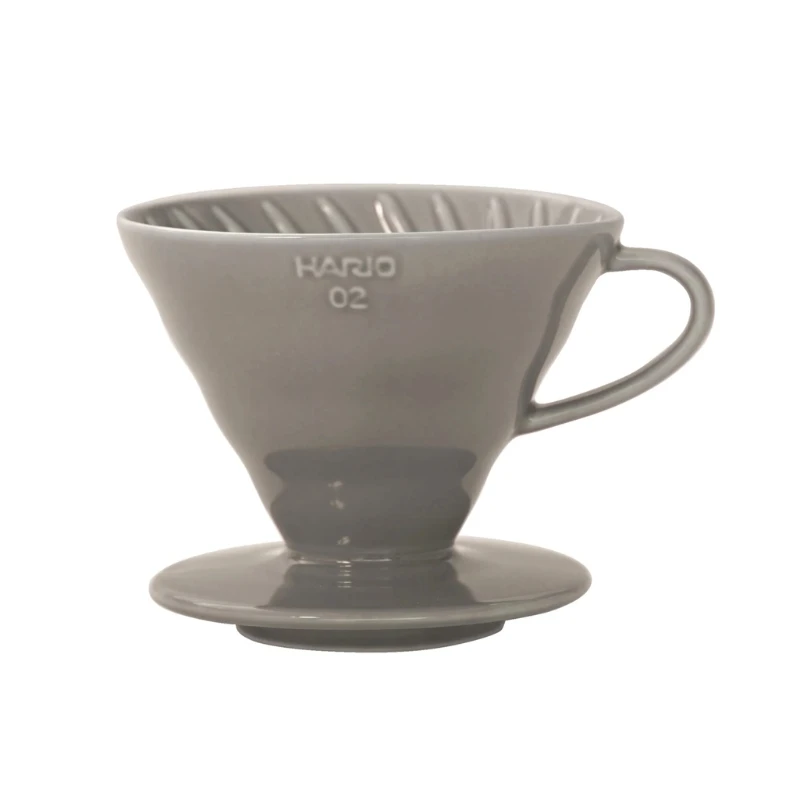 V60 Keramisk Colour 02 Dripper - Grå VDC-02-GR by Hario color Sort