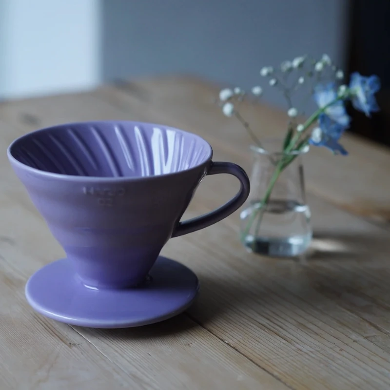 V60 Keramisk Colour 02 Dripper - Lilla VDC-02-PUH by Hario color Sort