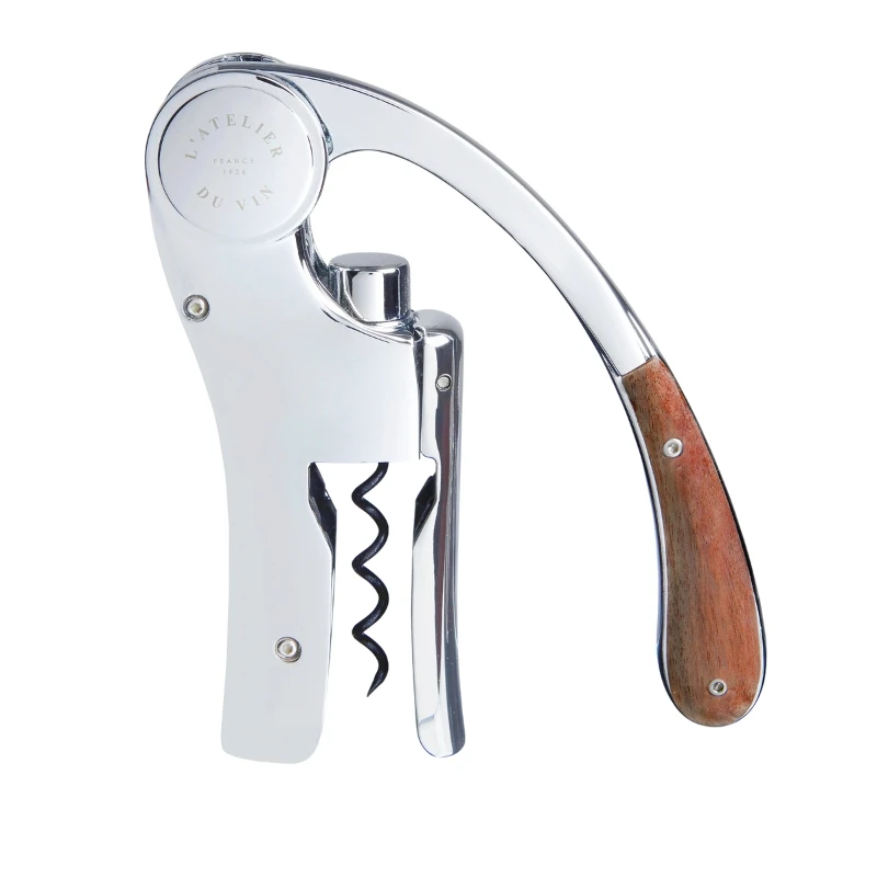 Oeno Motion Wood & Chrome proptrækker 95464 by L'Atelier du Vin color Sort