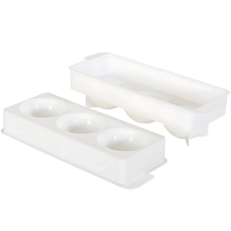 Isterningform til 3 runde isterninger Ø5 cm YSB0050 by Barprofessional color Sort