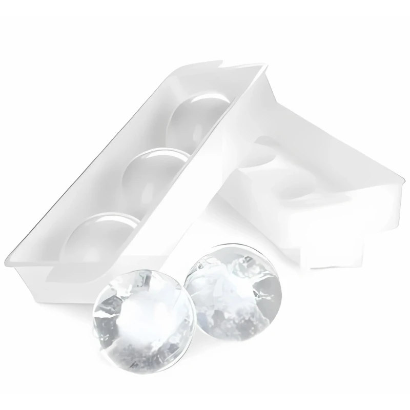 Isterningform til 3 runde isterninger Ø5 cm YSB0050 by Barprofessional color Sort