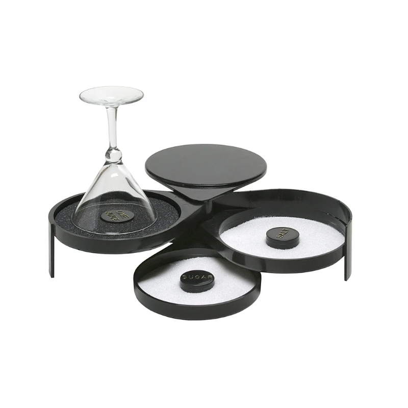 Glass Rimmer kantfugter til glas med 3 sektioner GRB0003 by Barprofessional color Sort