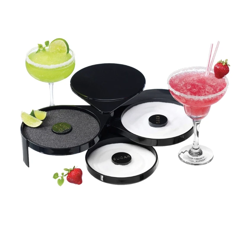 Glass Rimmer kantfugter til glas med 3 sektioner GRB0003 by Barprofessional color Sort