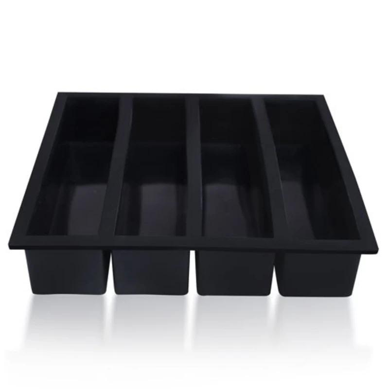 Isterningsbakke til Collins 13x3 cm - 4 stk YSC1303 by Barprofessional color Sort