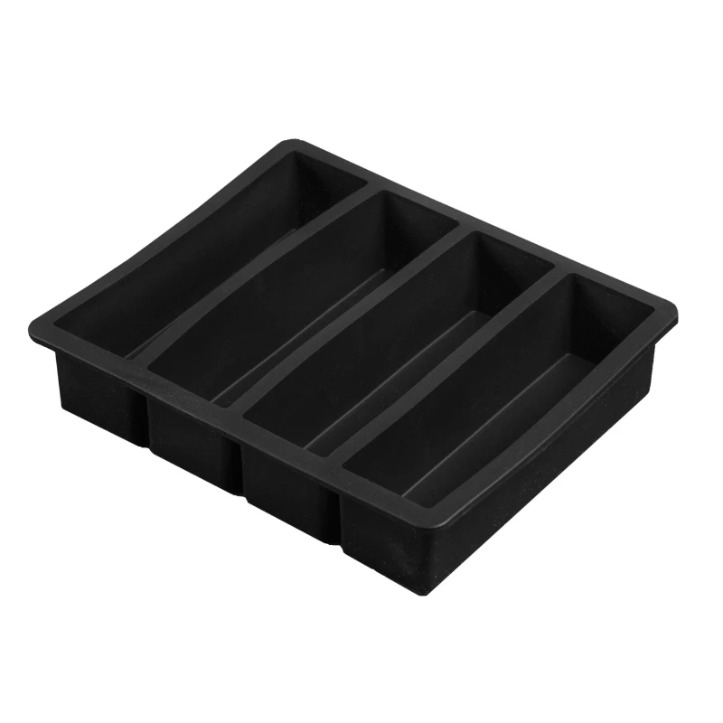 Isterningsbakke til Collins 13x3 cm - 4 stk YSC1303 by Barprofessional color Sort