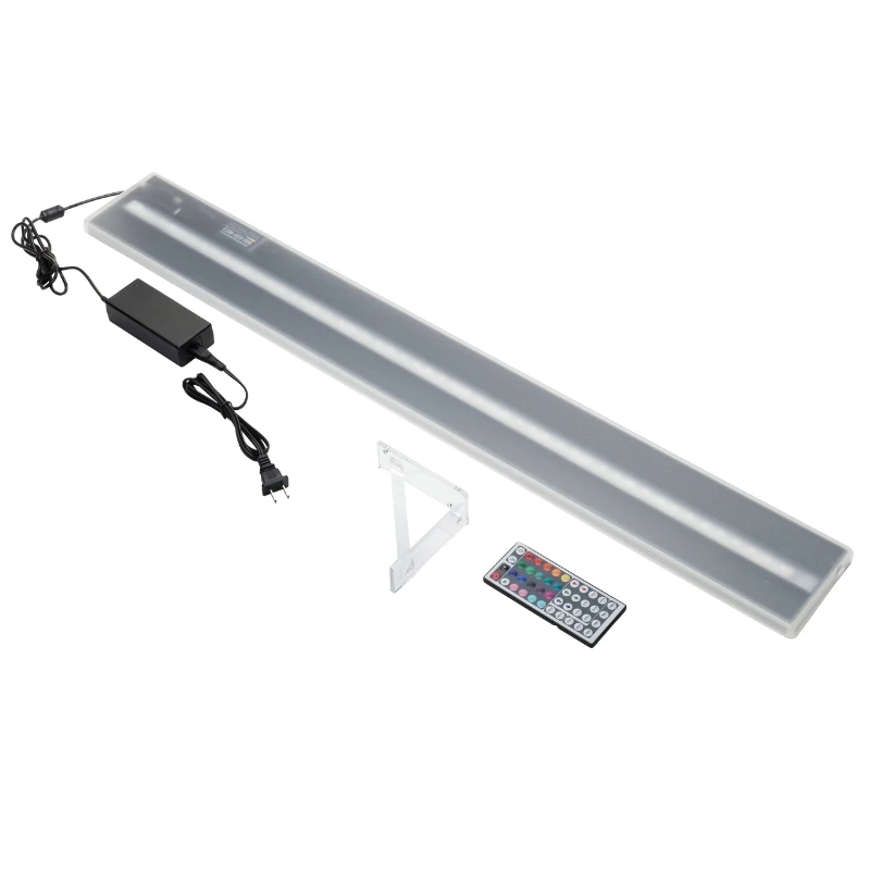 LED flaskehylde 120x12x3 cm LBS0122 by Barprofessional color Sort