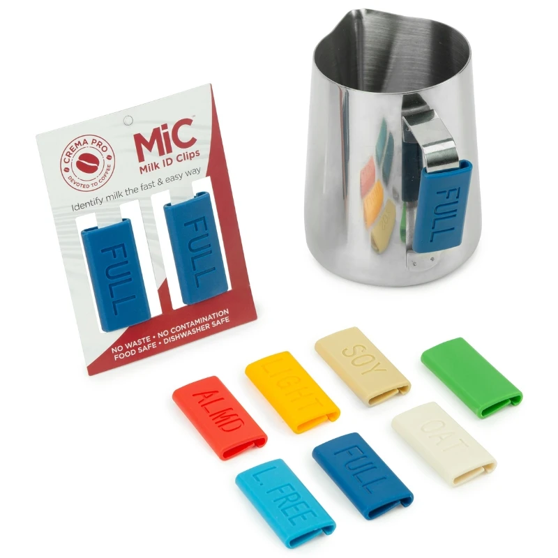 Mærkeklips til mælk - havre MICOAT2 by Barprofessional color Sort