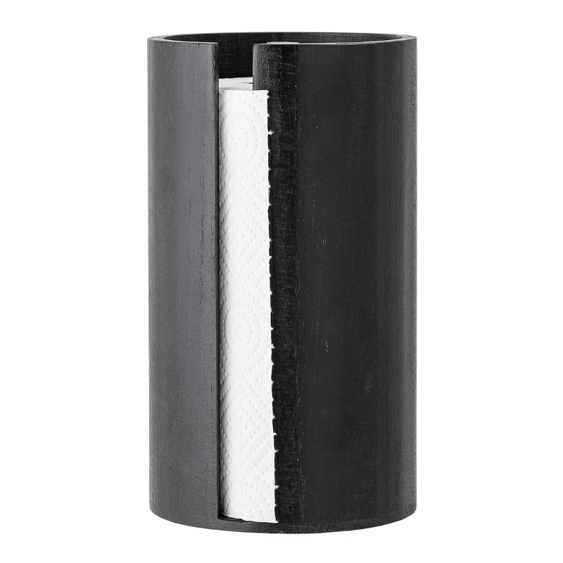 Celian Køkkenrulleholder - Sort - Kejsertræ 82049324 by Bloomingville color Sort